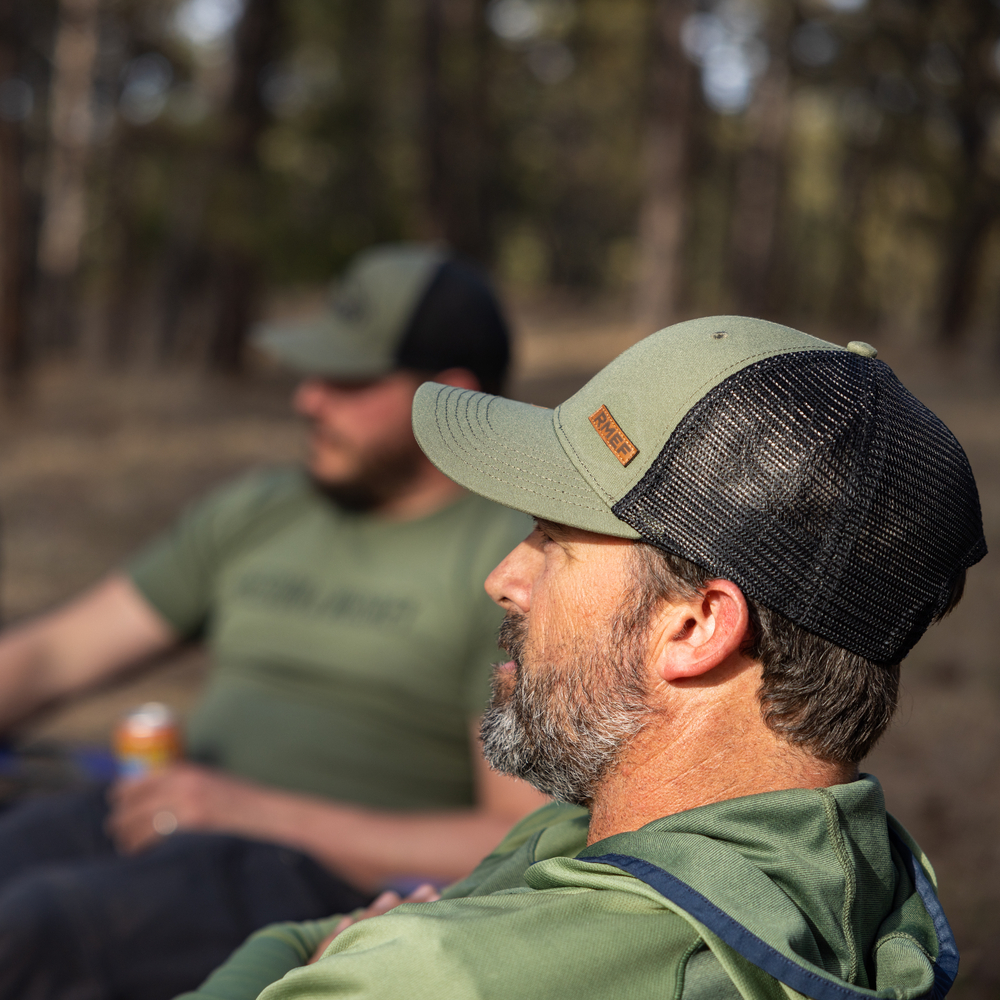 RMEF Leather Patch Cap