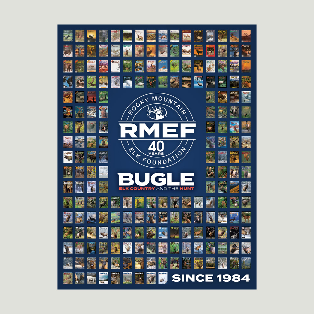 RMEF 40th Anniversary Poster Rocky Mountain Elk Foundation